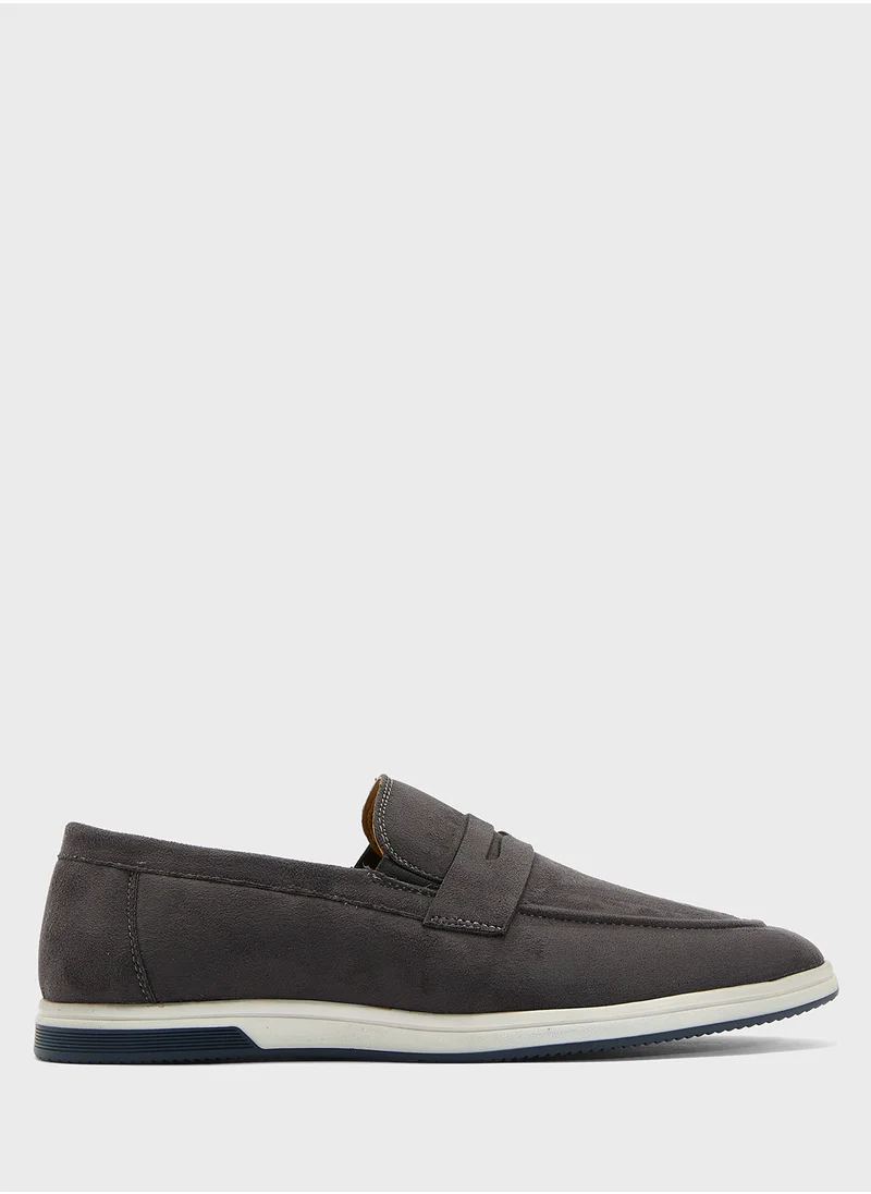 روبرت وود Suede Casual Slip Ons Loafers