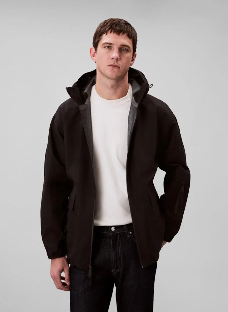 Calvin Klein Jeans Long Sleeve Nylon Oxford Relaxed Jacket