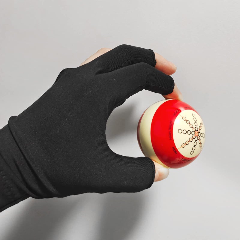 HEYLEAYAR Billiards Cue Ball, Training Cue Ball Practice Artifact with Billiard Gloves and Bag, Billiard Accessories Used in American Eight Balls - Image 5