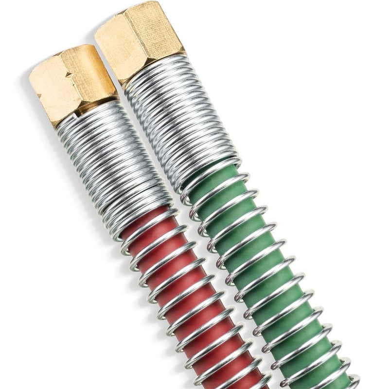 SPARC خرطوم لحام أكسجين أسيتيلين 1/4" من SPARC مع تركيبات من النوع B + مجموعة تخفيف الضغط مع ضمان 1 سنة في الولايات المتحدة (25 قدم) - Image 4