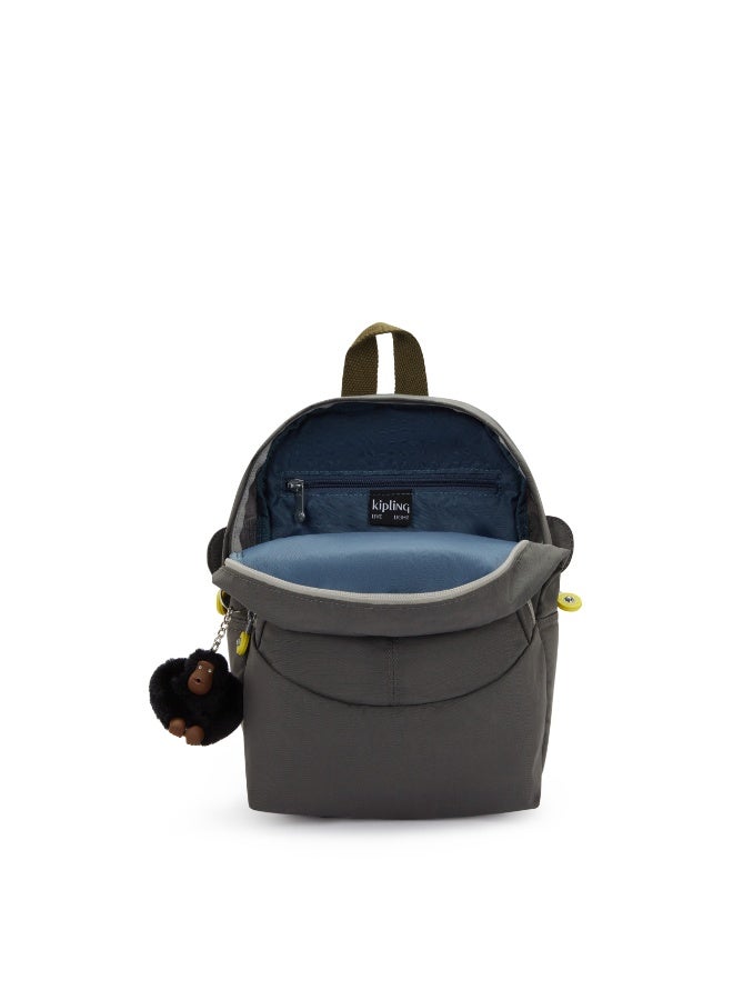 kipling Faster Kids New Term School Backpack with Padded Straps, 7L, 0.26Kg - Back To Grey (Grey) - Image 3