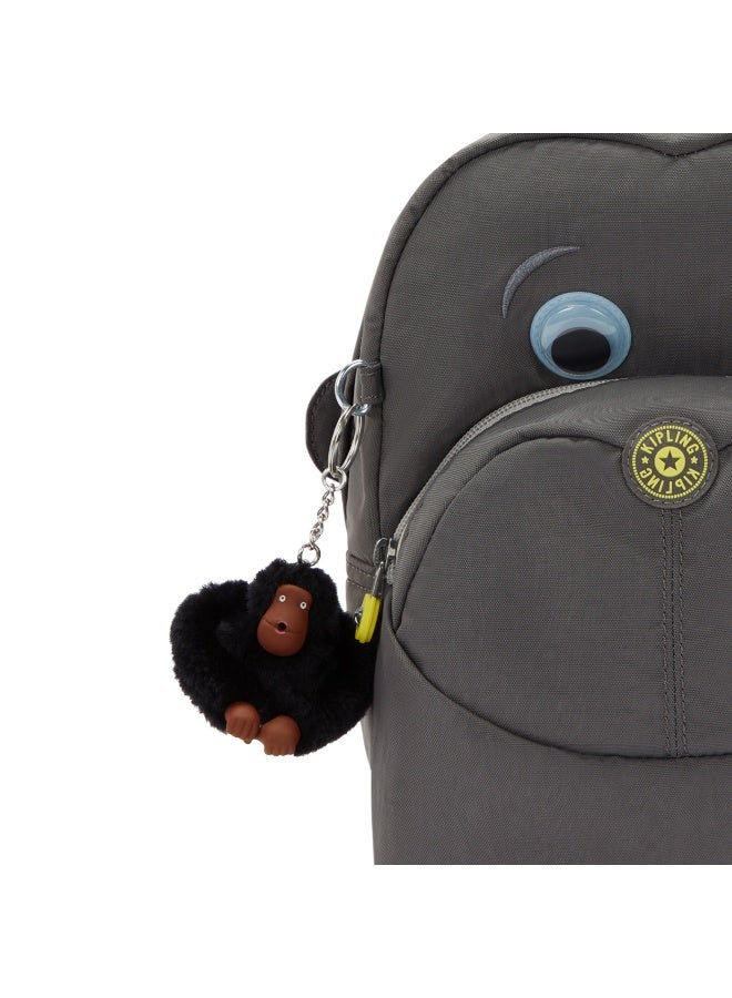 kipling Faster Kids New Term School Backpack with Padded Straps, 7L, 0.26Kg - Back To Grey (Grey) - Image 5