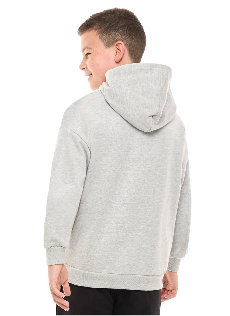 victor and jane Boys' Graphic Printed Hoodie