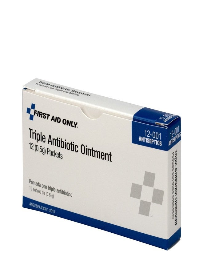 First Aid Only 12-001 Triple Antibiotic Ointment Packet (Box of 12) - Image 1