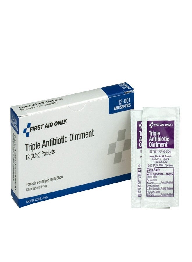 First Aid Only 12-001 Triple Antibiotic Ointment Packet (Box of 12) - Image 4