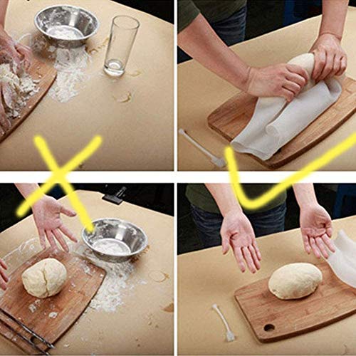 Ziaon Silicone Kneading Dough Bag for Chapathy,Bread, Pastry, Pizza & Tortilla Set of 2 - Image 3