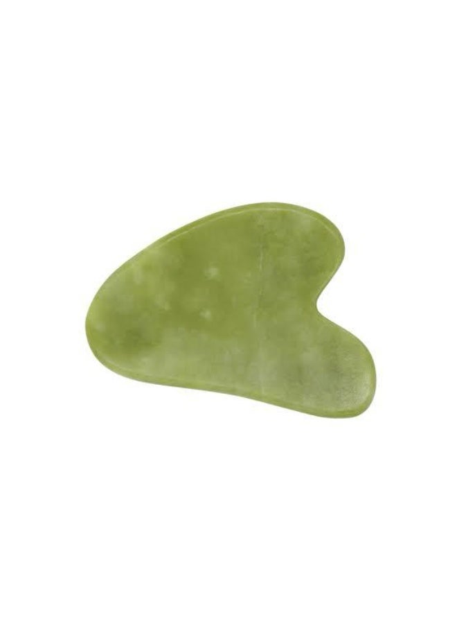 Facial Tool Natural Guasha Jade Stone GuaSha Board Gua Sha Sc Massage Tool with Smooth Edge for Physical Therapy and SPA Acupuncture Therapy Used for Face Eyes Neck and Body(Green)9 - Image 1
