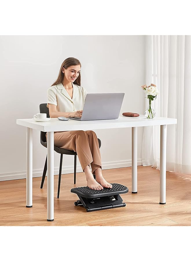 erorex Under Desk Footrest Adjustable Foot Rest For Under Desk At Work With 3 Height Settings And 30 Degree Angle Ergonomic Desk Foot Rest With Massage Texture Foot And Leg Rest For Home Office - Image 2