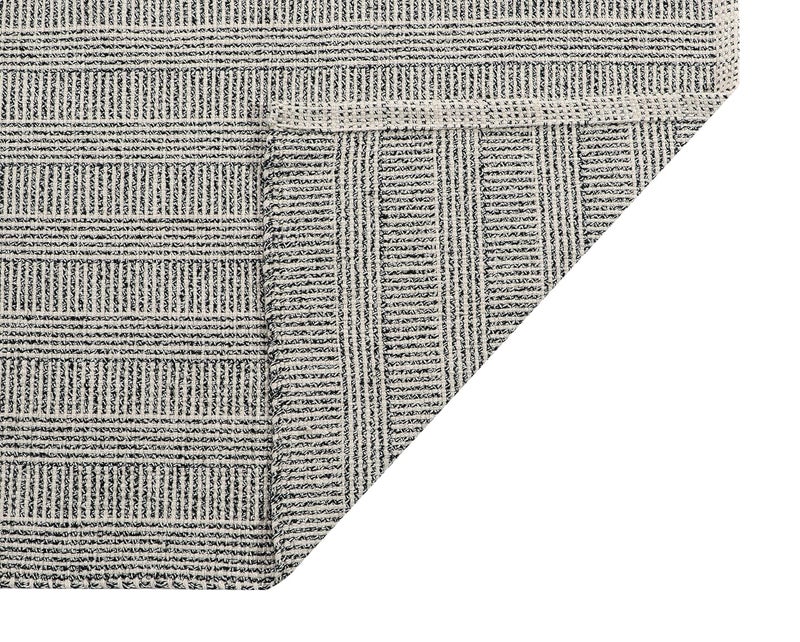 TEXTILE STUDIO Handmade Pure Cotton Bed Runner Rug (22x55 Inches) - Flat Woven, High Pile, Lightweight Laher Design, Durable, Soft, Eco-Friendly, for Bedroom, Entryway, Living Room Décor-Design-17 - Image 2