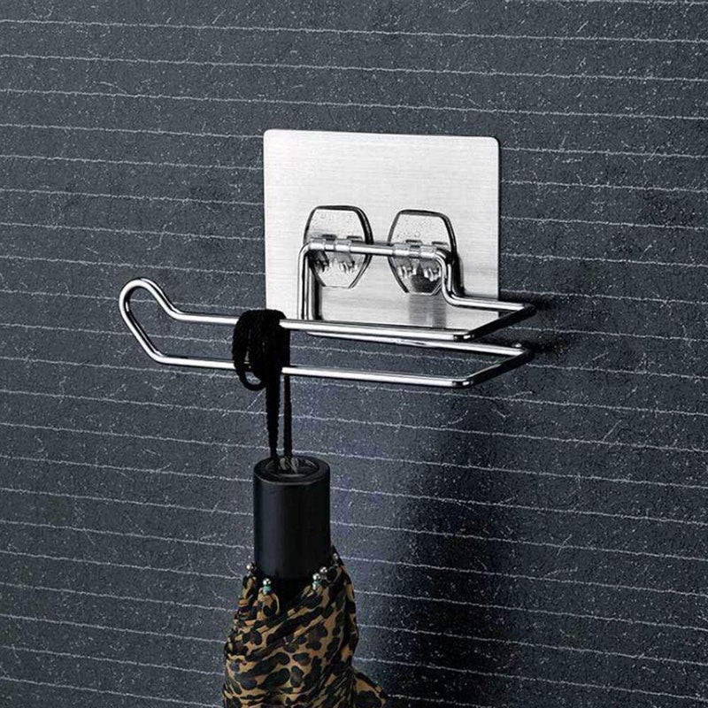 Greeya Stainless Steel Kitchen Bathroom Napkin Toilet Paper Holder - Magic Sticker Series Self Adhesive NO Drilling - Image 5