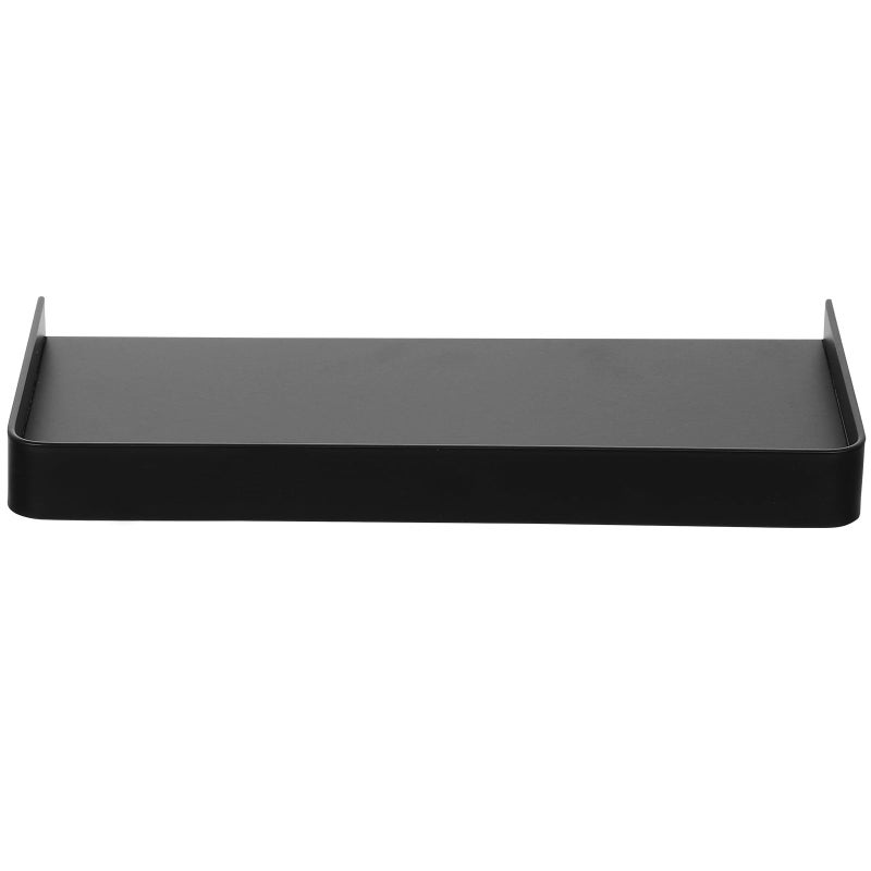 Black Stainless Steel Wall Mounted Phone Shelf Shower Toilet Storage Organizer - Image 2