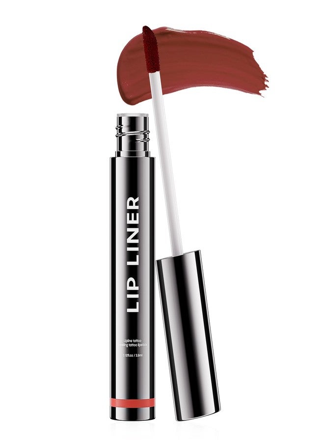 OETUIOW Lip Stain Peel Off, Waterproof Lip Liner with Plumping Effect, Long Lasting Moisture, Transfer Resistant & Non-Stick Cup, Rose Color - Image 1