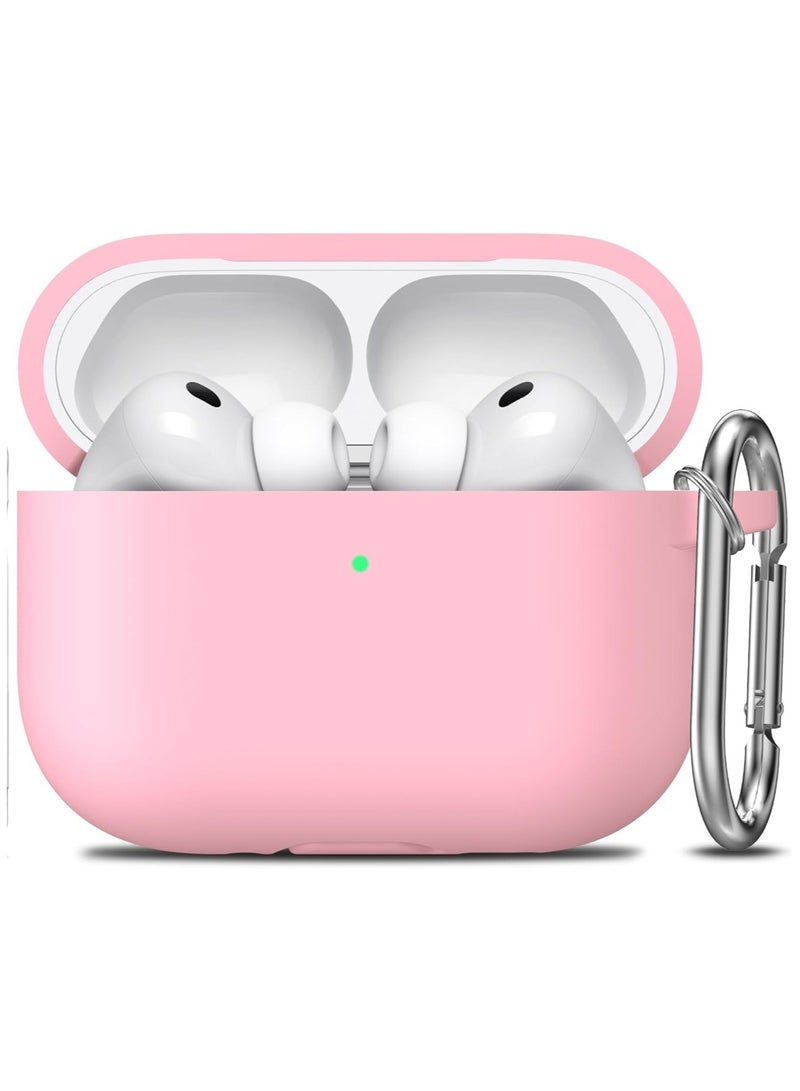 أكاليكس حافظة AirPods Pro 3 (2025)، غطاء حماية ناعم من السيليكون متوافق مع Apple AirPods Pro الجيل الثالث (كابل USB-C)، (وردي) - Image 1