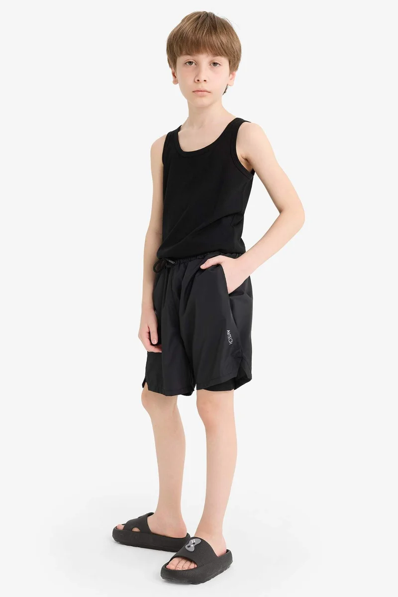 ديفاكتو Boy Regular Fit Sports Printed Shorts
