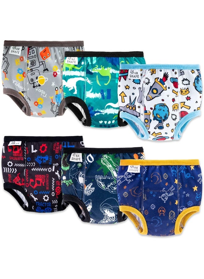 Max Shape 6 Pack Potty Training Underwear for Boys - Image 1