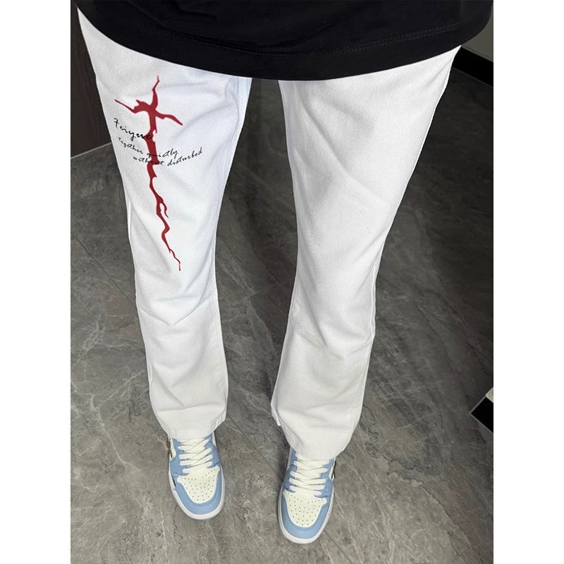 Unisex Casual Daily Denim Jeans - Image 2