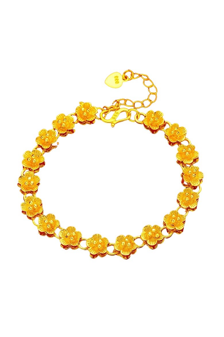 general The gold-plated flower bracelet will never fade  - Image 1