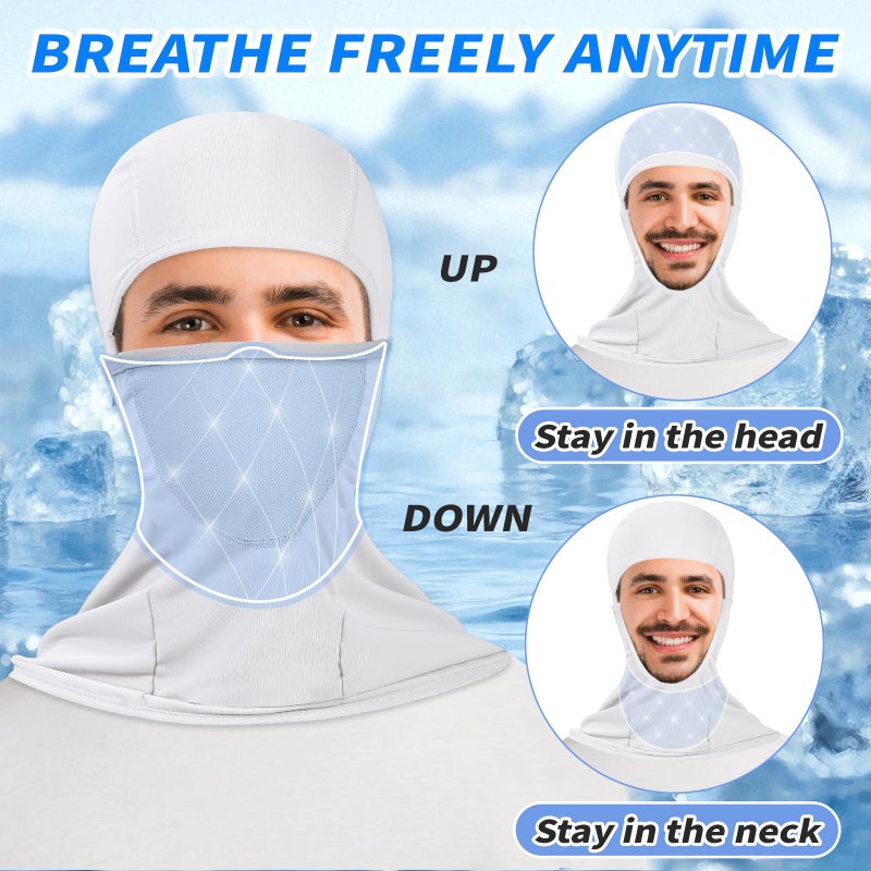 Cmonie 6 Packs Ski Mask Sun UV Protection Hood Breathable, Balaclava Face Mask for Men Women - Motorcycle Fish (6Pcs-Color Mix A, One size) - Image 4