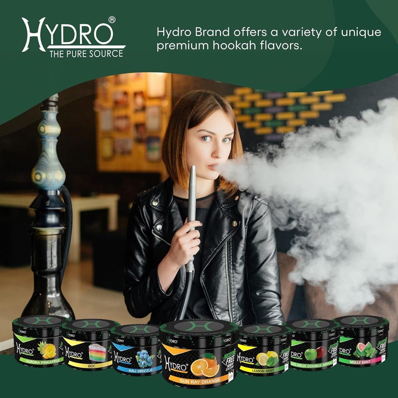 Hydro Hookah Flavors - Signature Hookah Flavor Blends, Delicious Shisha Nicotine Free, Alternative to Hookah Tobacco, 250g [HYDROPURPLE - Grape] - Image 3