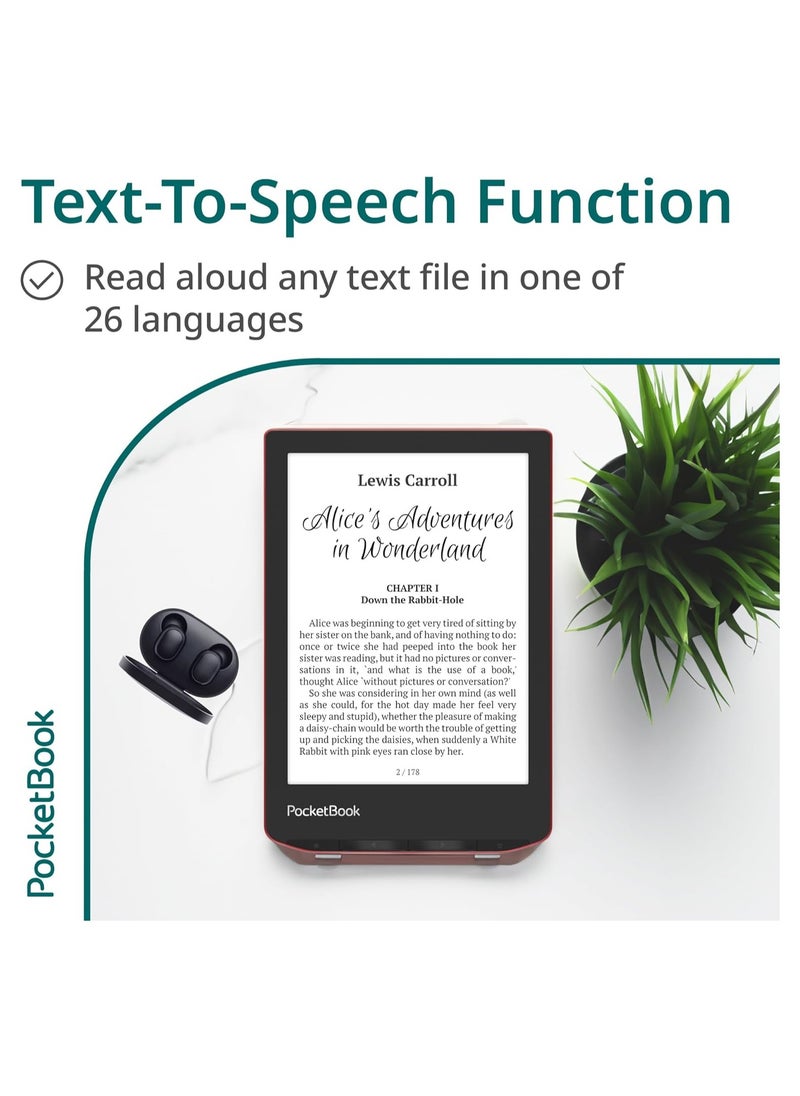 PocketBook - Verse Pro E-Reader, Waterproof 6'' E-Ink Carta™ HD Touchscreen Azure, SMARTlight, 16GB, Text-to-Speech, WiFi & Bluetooth - Image 1