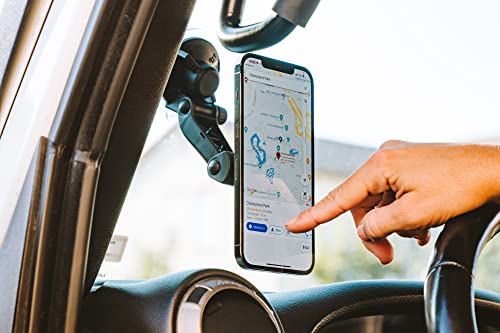 ROKFORM - Adjustable Magnetic Windshield Phone Holder, Compatible with MagSafe Phone Cases and Cases, Strong Suction Cup, 210° Tilt, 360° Rotation - Image 2