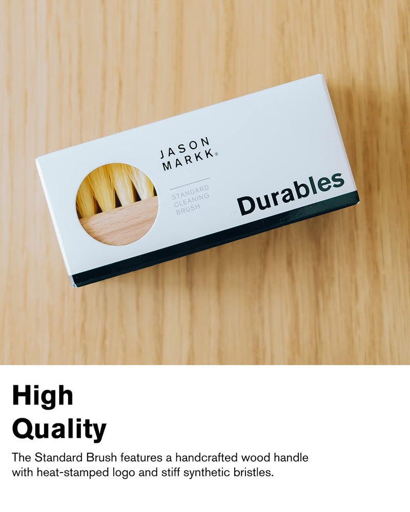 Jason Markk Jason Markk Standard Cleaning Brush - Handcrafted Wood Handle - Synthetic Bristles - Tough on Stubborn Stains & Dirt on Midsoles - Great for All-Around Shoe Cleaning - Works on Most Materials  - Image 5