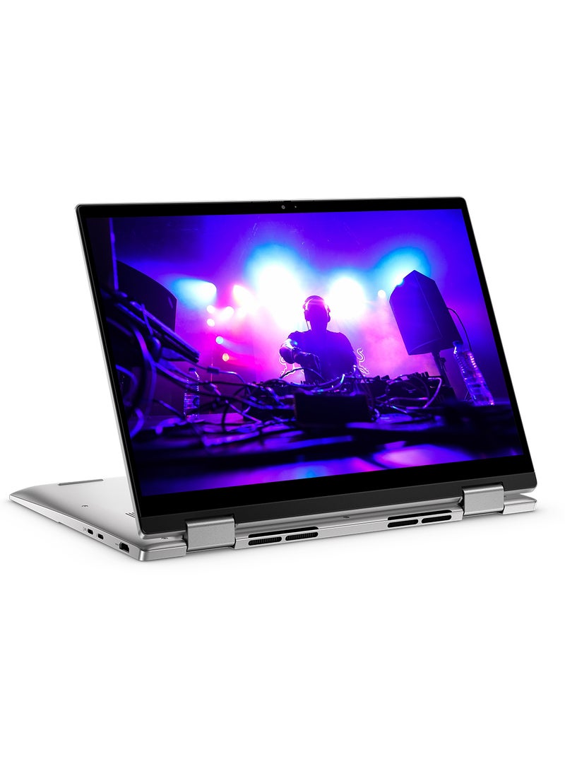 ديل لابتوب إنسبايرون 7430- 2 في 1 بشاشة مقاس 14 بوصة، ومعالج كور i7-1335U/ وذاكرة الوصول العشوائي سعة 16 جيجابايت/ ومحرك أقراص اس اس دي سعة 1 تيرابايت/ وبطاقة رسومات انتل ايريس اكس اي/ ونظام التشغيل ويندوز 11 اللغة الإنجليزية فضي بلاتيني - Image 1