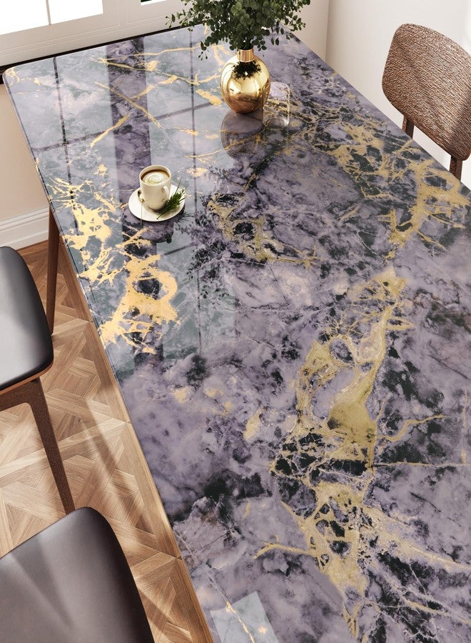 Wallercity ورق جدران Wallercity اللامع من الرخام البنفسجي الذهبي، قابل للتقشير واللصق، مناسب لأسطح المطبخ، مقاوم للماء، مصنوع من الرخام الاصطناعي البنفسجي، ورق جدران جرانيت ذاتي اللصق، مناسب لأسطح المطبخ، مقاس 15.8×236 بوصة - Image 1