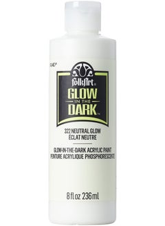 FolkArt Glow In The Dark Paint 8 Oz Neutral 8 Fl Oz  - Image 1
