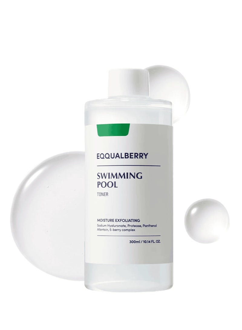 eqqualberry Swimming Pool Face Toner 300ml Moisturising and Soothing Facial Toner for Face, Pore Control and Gentle Exfoliation, Suitable for Dry to Oily Skin - Image 1