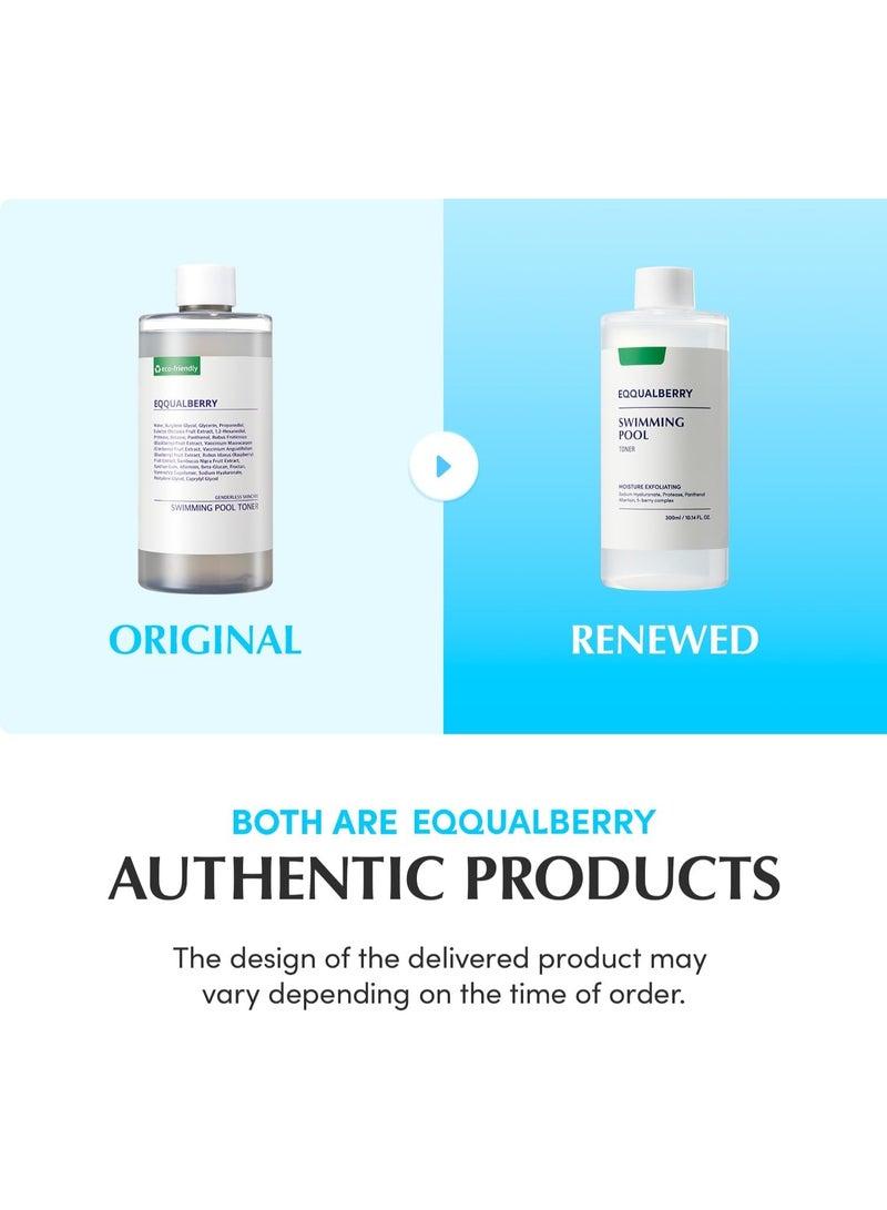 eqqualberry Swimming Pool Face Toner 300ml Moisturising and Soothing Facial Toner for Face, Pore Control and Gentle Exfoliation, Suitable for Dry to Oily Skin - Image 2