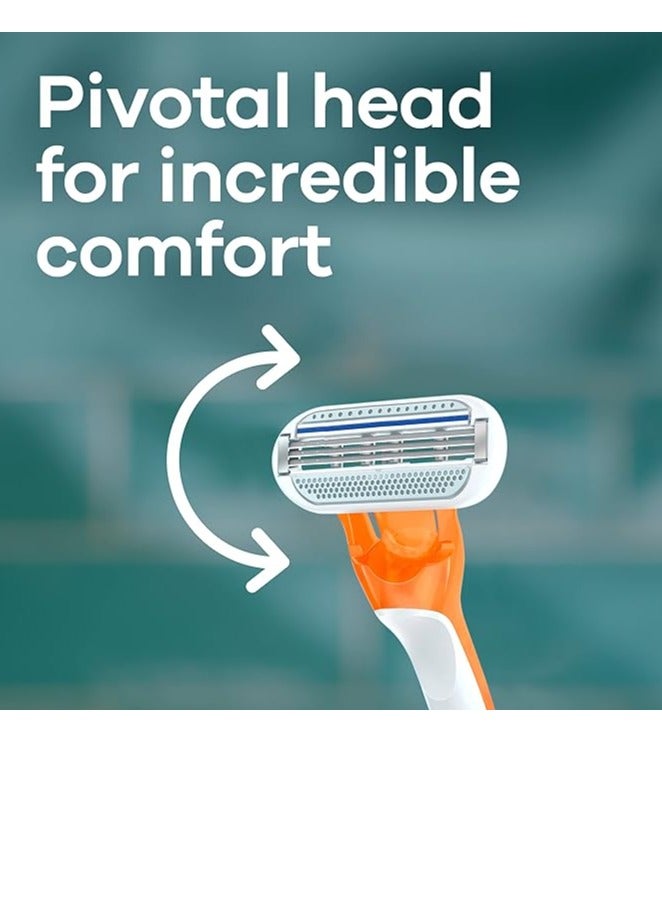 عبوات شفرات حلاقة فينوس ريفيرا للاستخدام لمرة واحدة مكونة من قطعتين - Image 3