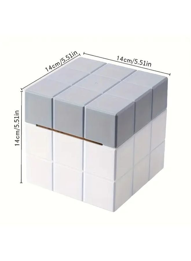 صندوق مناديل مكعب وردي حديث بسيط بتصميم مفتوح يوفر مساحة للحمام والمكتب وغرفة المعيشة - Image 3