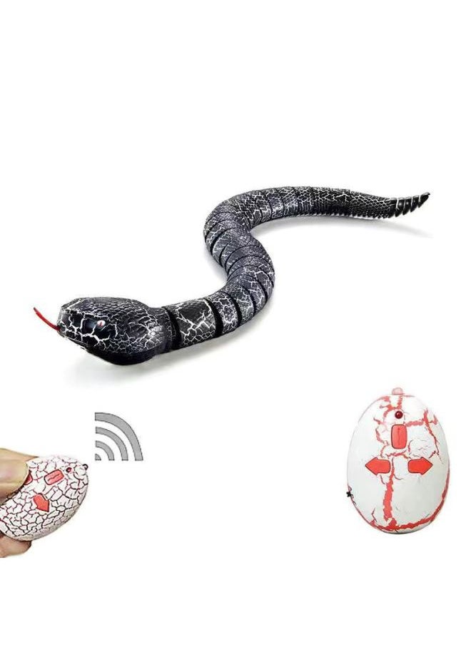 Electric Snake Boy Toy 7-10 Years Old Remote Control Simulation Model Toy For Children's Day Delivery-Color:Black Rattlesnake-[remote Control Version]-low Configuration [6 Batteries]]  - Image 1