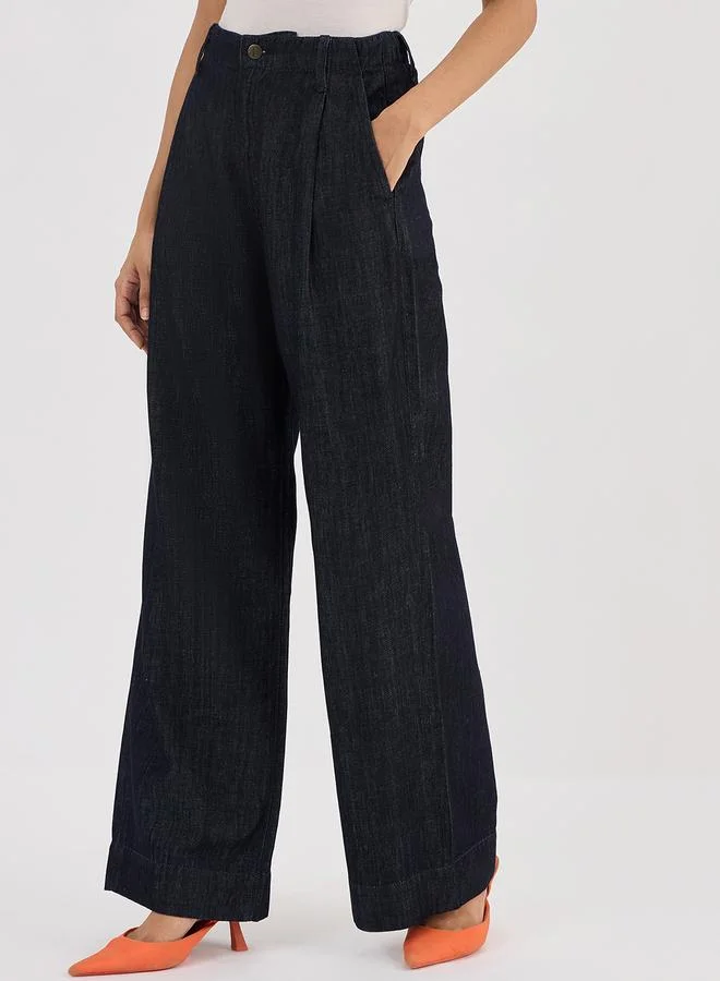 فيميلا جينز بأرجل واسعة