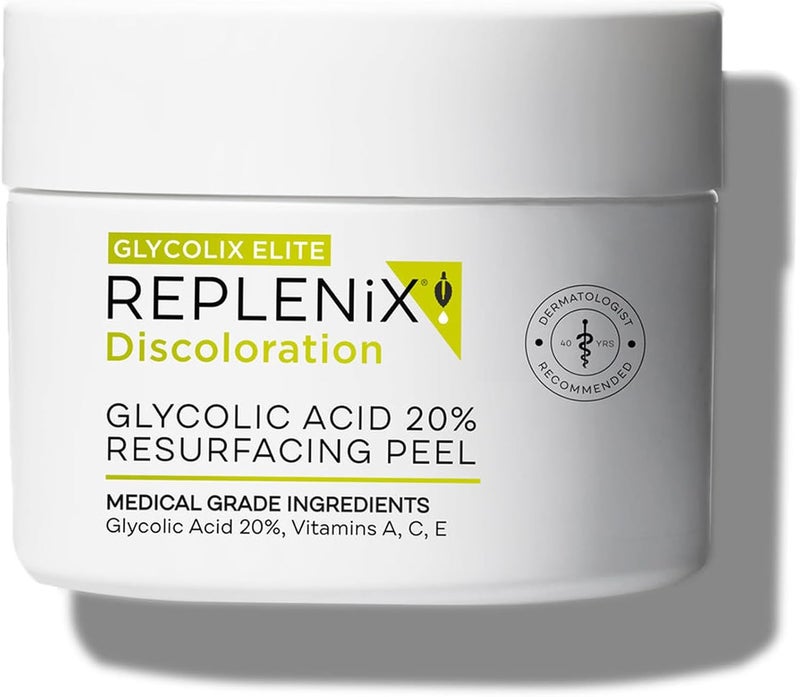 Replenix Glycolix Elite 20% Glycolic Acid Resurfacing Peel Pads - 60 Count - Image 1