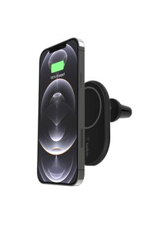 belkin BoostCharge Car Wireless Charger 10W, Magnetic Car Mobile Charger, Phone Mount Holder, Car Fast Charger, Magsafe Enabled Iphone 15, 14, 13, 12, Mini, Plus, Pro, Pro Max & More - With Cable  - Image 3