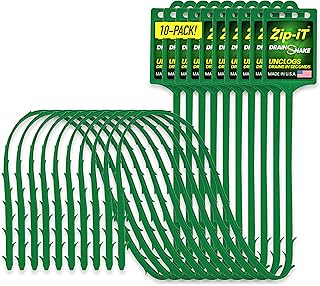 Zipit Zip-It Hair Clog Removal 25-inch Drain Snake Cleaner (10-Pack), Unclog Your Sink, Shower, & Tub In Seconds Ã¢â‚¬â€œ - Image 1