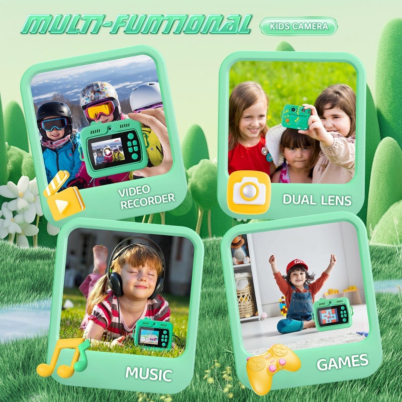 Cross-Border X7 Kids Instant Camera Thermal Printing Dual Lens 4800MP 2.4 inch Screen - Image 2