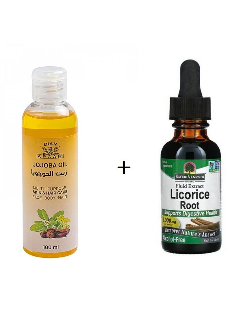 Diar Argan Diar Argan Jojoba Oil + Nature's Answer Licorice Root  - Image 1