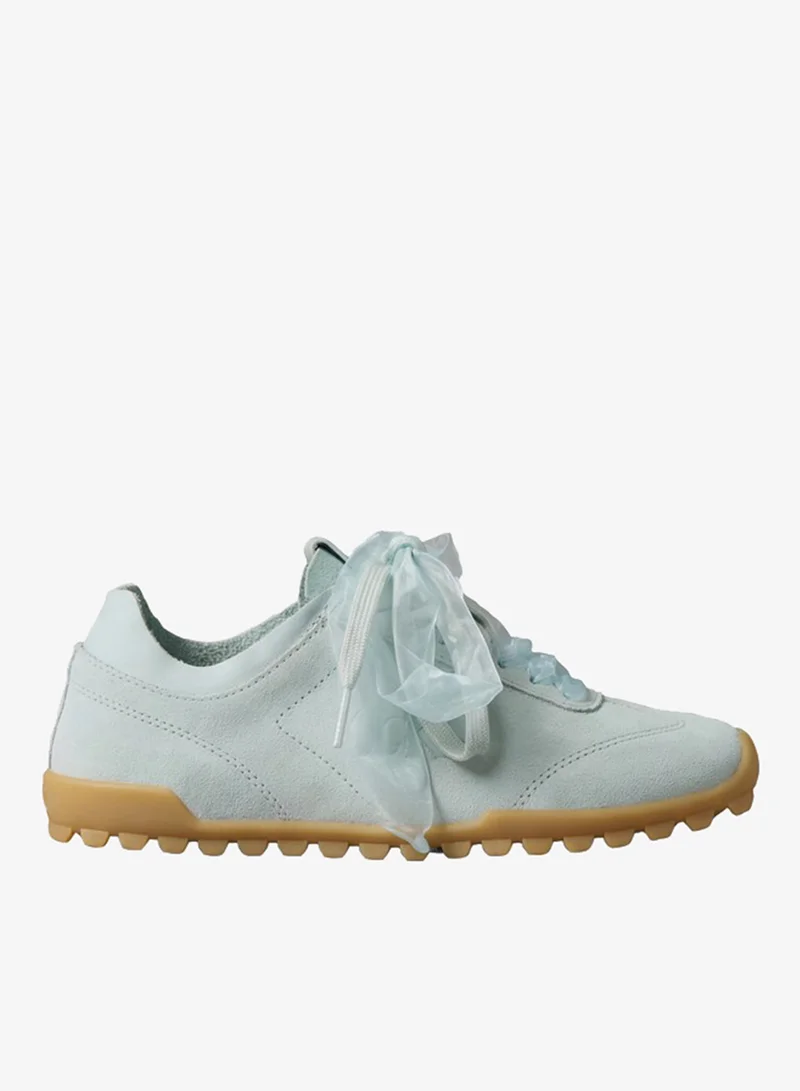 Calvin Klein Ribbon Lace Suede Trainers