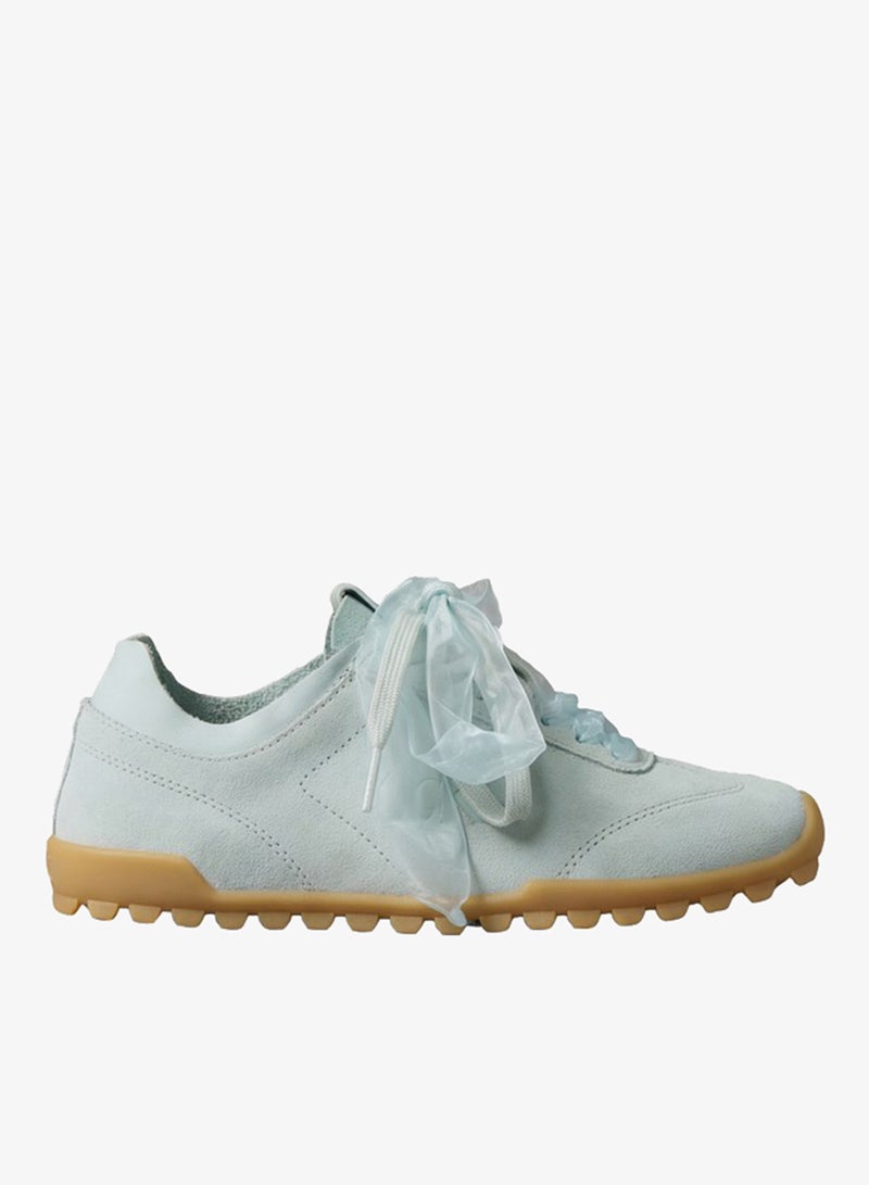CALVIN KLEIN Ribbon Lace Suede Trainers - Image 1