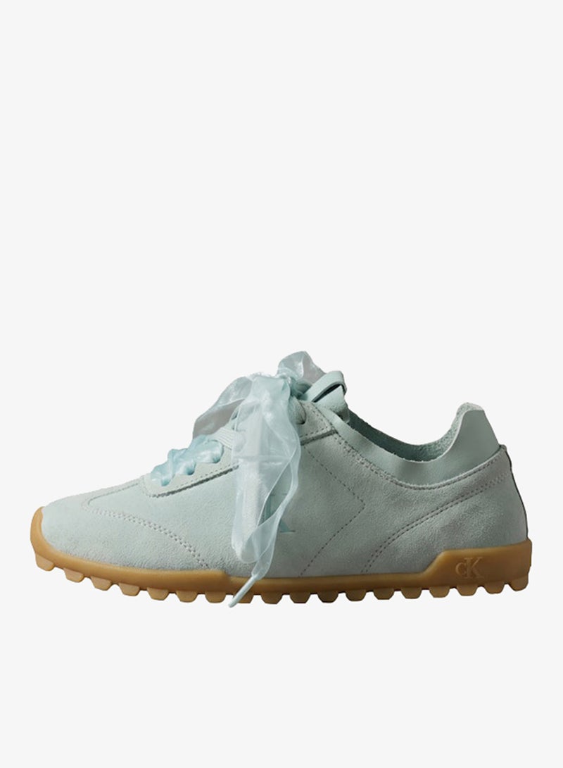 CALVIN KLEIN Ribbon Lace Suede Trainers - Image 2