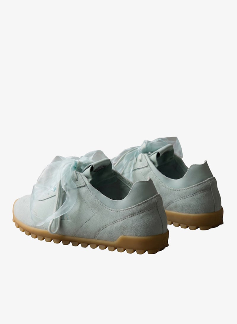 CALVIN KLEIN Ribbon Lace Suede Trainers - Image 4