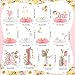 Moinchore 12 Pcs One Silly Goose Birthday Decoration Girls Honeycomb Centerpieces Pink White Silly Goose Table Decoration Cake Balloon Heart Flowers Table Topper for 1st Birthday Party Favor Supplie - Image 4