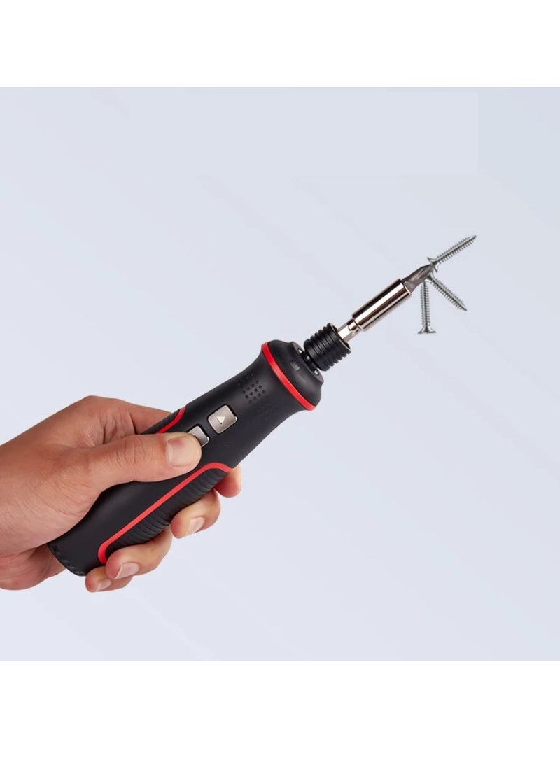 Generic - 41pcs Electric Screwdriver Set for Fastening And Wire Stripping, Red/Black - Image 1
