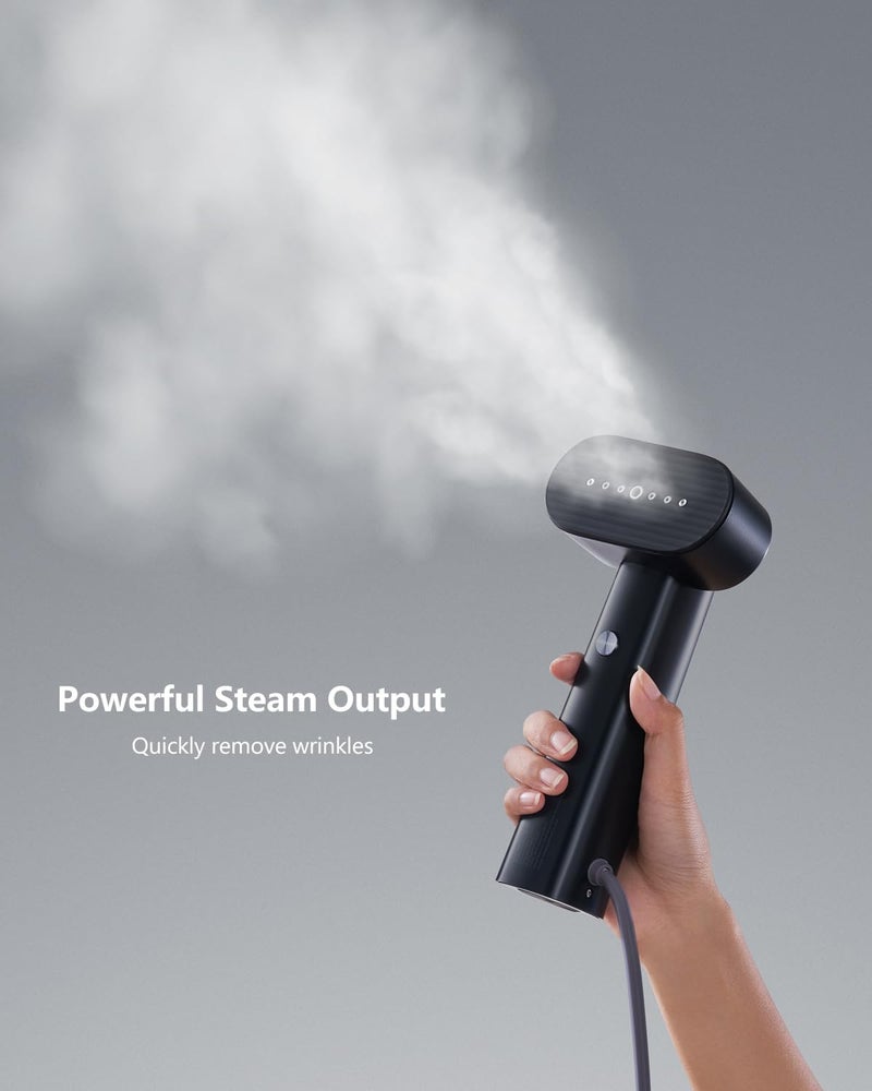 Nexdoo G6 Steamer for Clothes Portable 2-in-1 Travel Iron for Clothes, Just 0.7lbs Lightly, 10 Minutes of Continuous Steam, 900W Light Steamer for travel and home (black) - Image 3