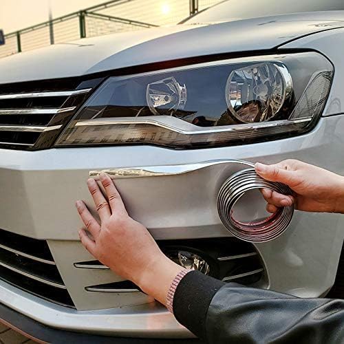 Dhanvine Car 15MM 20 Mtrs Side Window Chrome Beading Roll Compatible with Maruti Suzuki Old Ertiga - Image 3