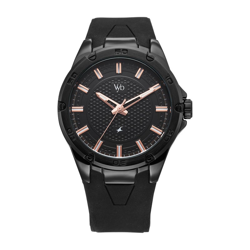 Fastrack Vyb Challenger Quartz Analog Black Dial Watch for Men - Image 4