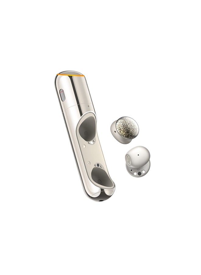 Rongyaoqinxuan Doingtop Perfume Earphones, Honor Earphones, Bluetooth Earphones, Refillable Fragrance Compartment, Waterproof, Active Noise Cancellation, Versatile Eartips, Camellia Gold